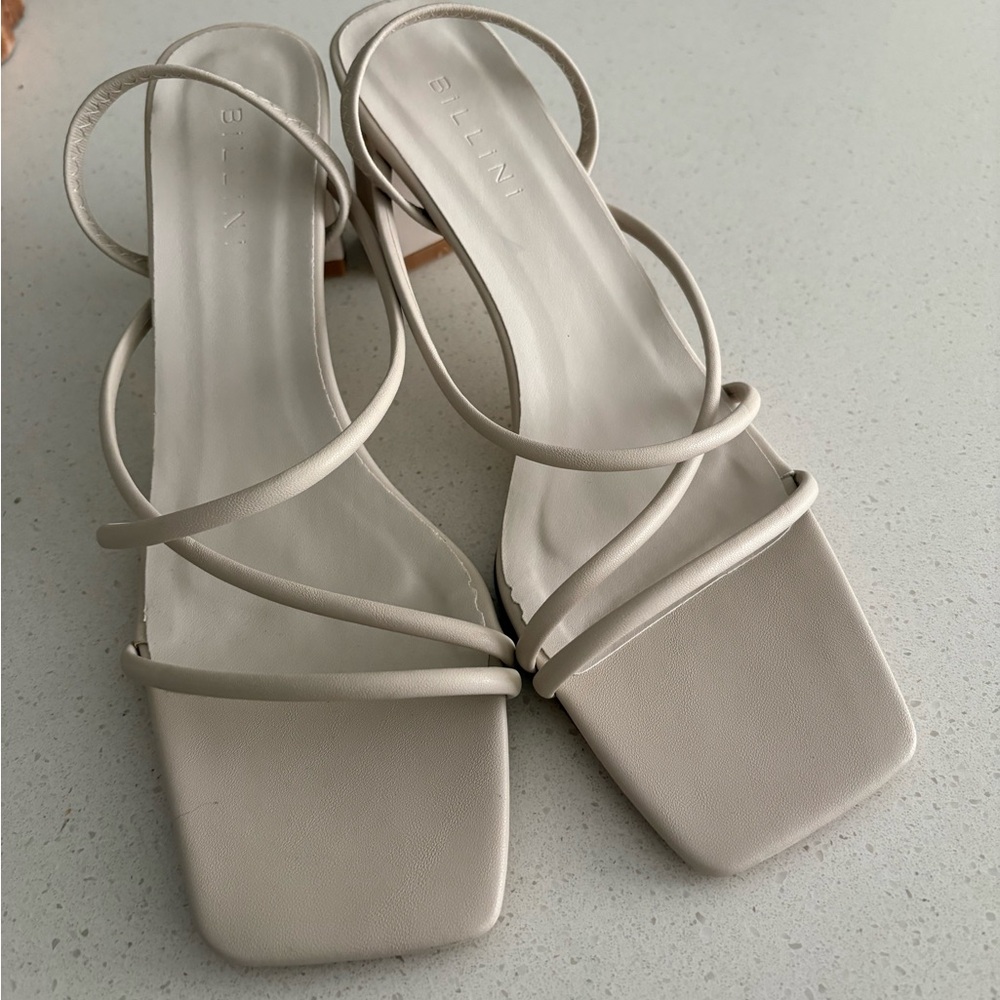 Billini Women's Elegant Beige Strappy Sandals